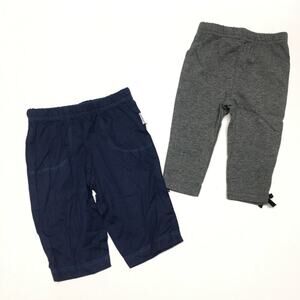 Bundle of Baby Leggings sz 0-3 months Blue and Gray Leggings